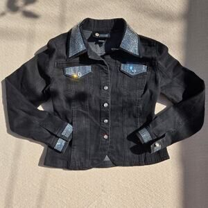 Y2k rhinestone rodeo jacket